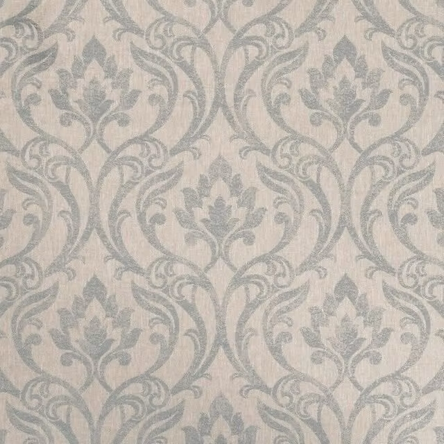 Clarke & Clarke Leyburn Fabric in Blue and Beige