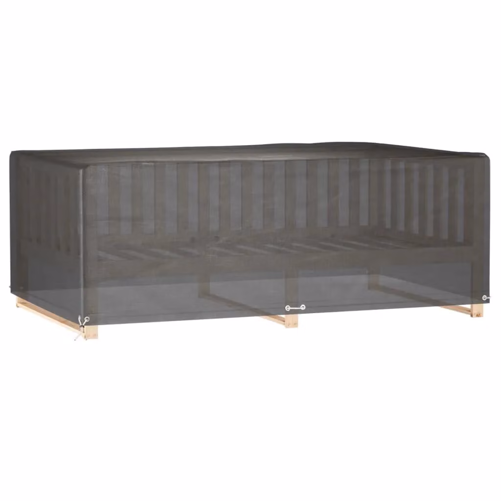 Berkfield Home Water-Repellent Rectangular Garden Furniture Covers, 2 Pack, Black, W/D/H: 213 x 132 x 75 cm – 2