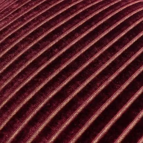Paoletti Savoy Stripe Red Velvet Square Cushion, W/D/H: 50 x 50 x 50 cm – 3