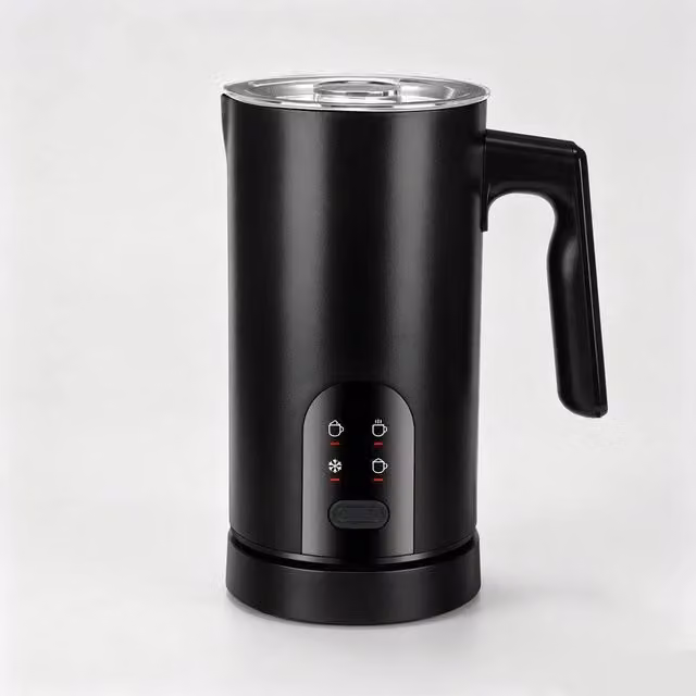 NESTLUNE 4-in-1 Electric Milk Frother and Auto Milk Steamer, 590 ml, Black