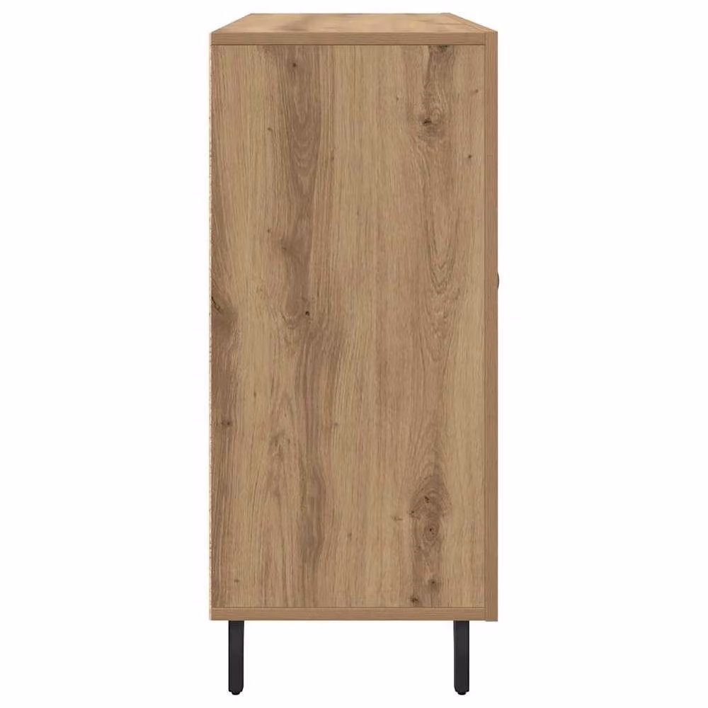 Berkfield Home Modern Sideboard with Storage Door in Brown, W/D/H: 90 x 34 x 80 cm – 3