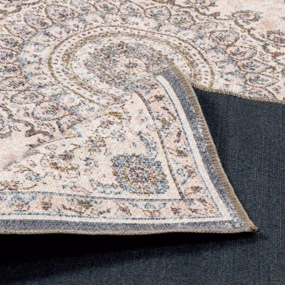 sweeek Indoor Baroque Pattern Rug in Pink, Red and Blue, W/D/H: 160 x 230 cm – 3