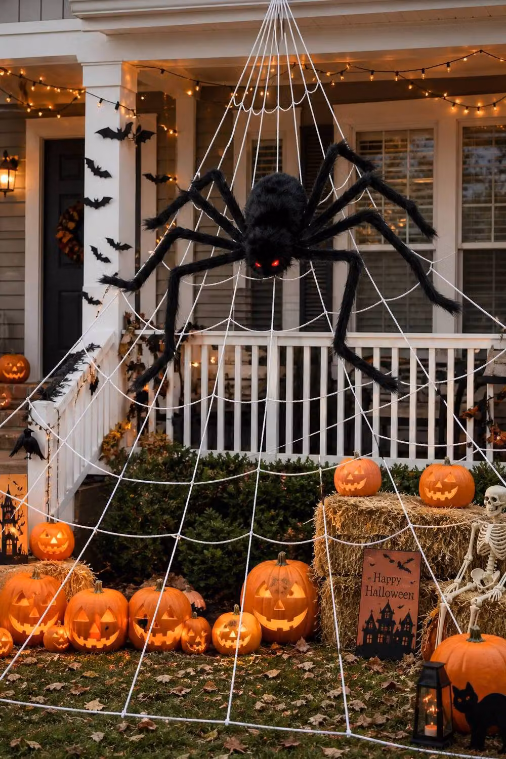 ExtraStar Giant Black Hanging Halloween Spider Decoration – 2