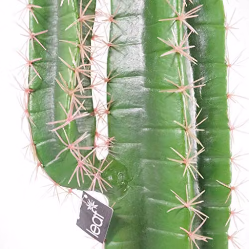 Leaf Design UK Premium Artificial Succulent Cactus in a Black Pot, Height: 110 cm – 2