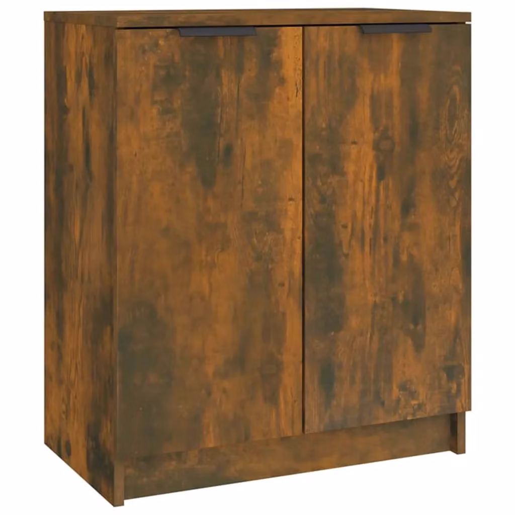 Berkfield Home Smoked Oak Shoe Cabinet in Brown, W/D/H: 59 x 35 x 70 cm – 2