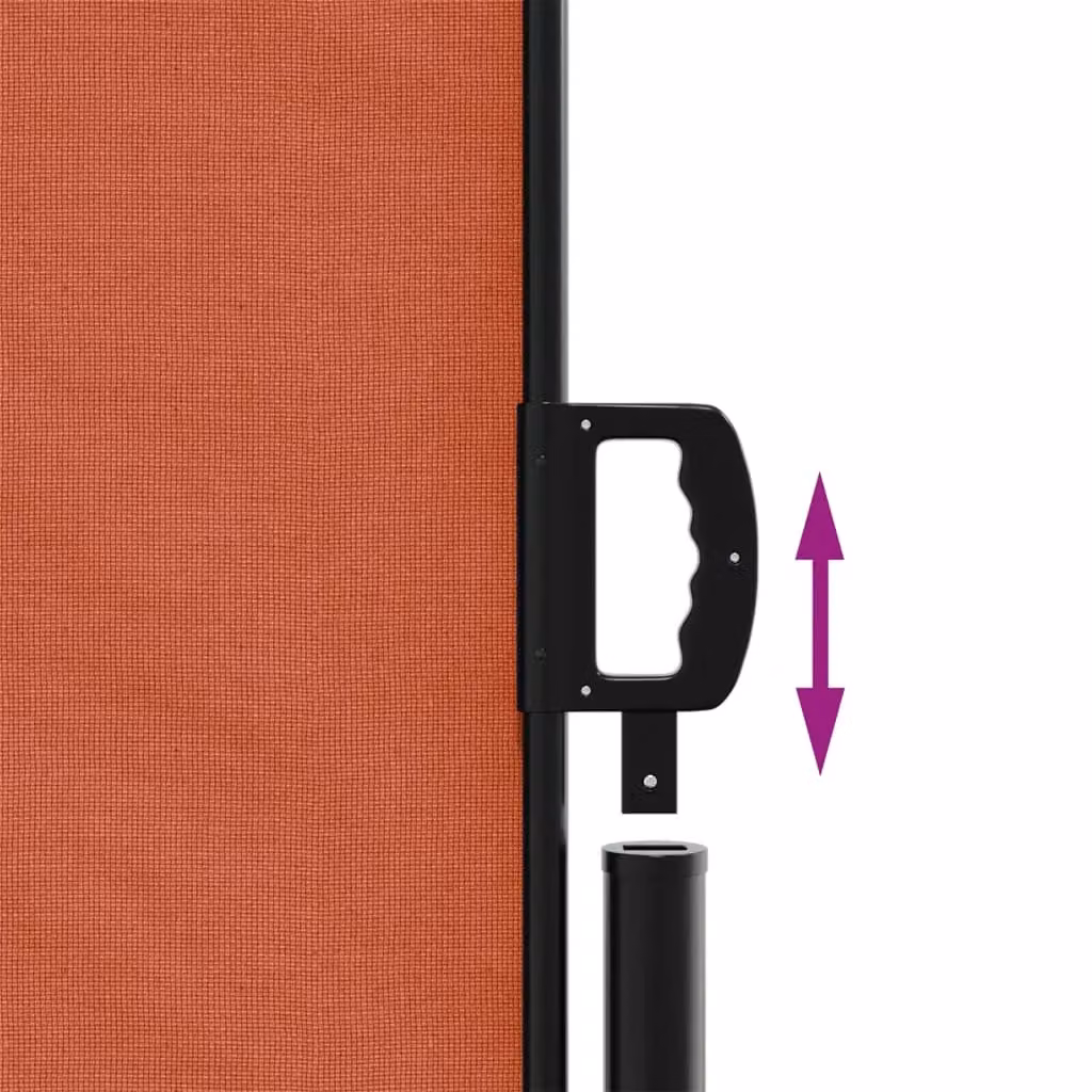 Berkfield Home Retractable Side Awning in Orange Polyester, W/H: 1200 x 200 cm – 4
