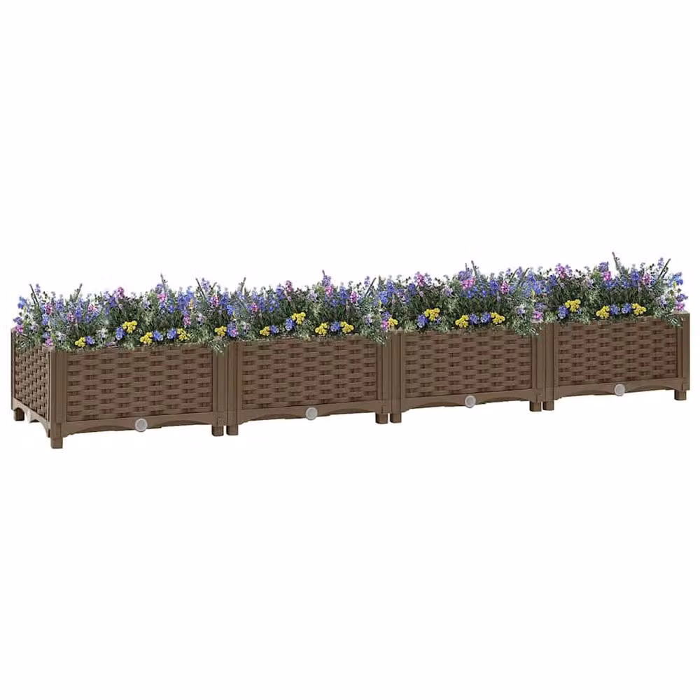 Berkfield Home Brown Polypropylene Raised Bed W/D/H: 160 x 40 x 23 cm – 2