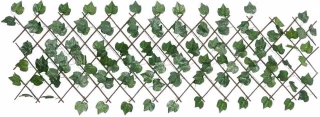 Berkfield Home Realistic Artificial Grape Leaf Trellis, Green, H 190 cm x W 60 cm x D 60 cm