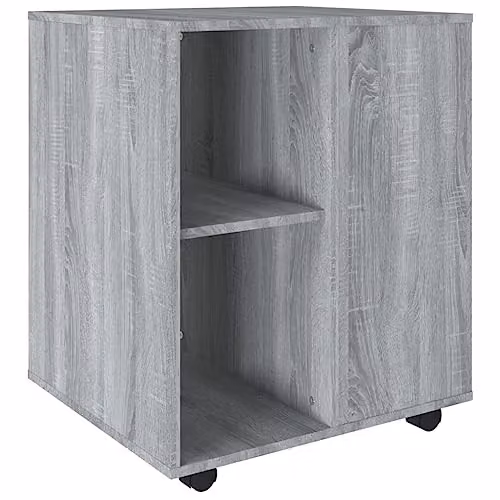 vidaXL Rolling Cabinet in Grey Sonoma, W: 60 cm, D: 53 cm, H: 72 cm – 1
