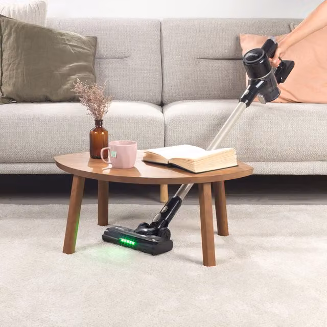 Beldray Airvolve Digital Bagless Vacuum Cleaner with LED Headlight and Washable Filter, Black and Green