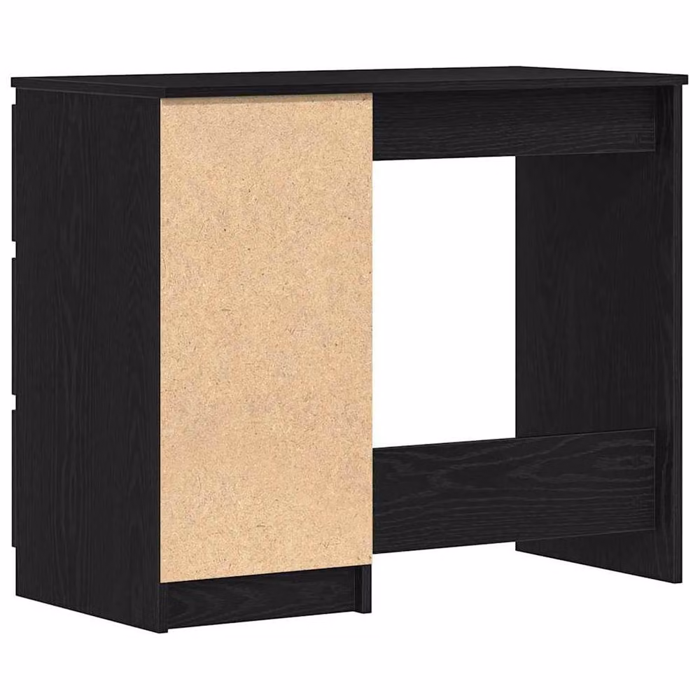 Berkfield Home Black Oak Writing Desk, W/D/H: 90 x 45 x 76 cm – 5