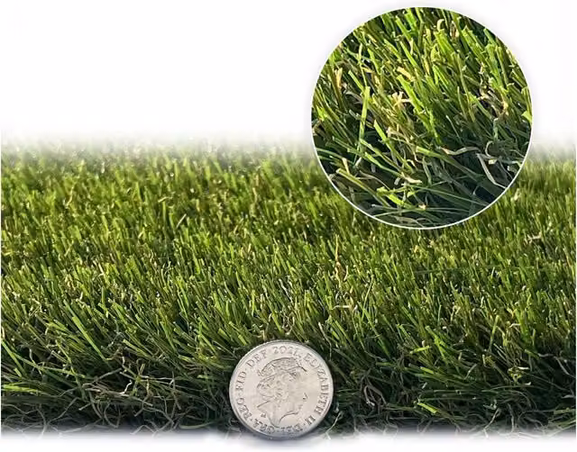 Artificial Grass GB 40mm Artificial Grass in Green, W: 400 cm, L: 900 cm