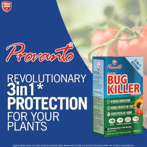Provanto Smart Bug Killer 3-in-1 Insect Pest Control Concentrate for Ornamental, Indoor and Vegetable Gardens, 100ml Makes 37.5L – 3
