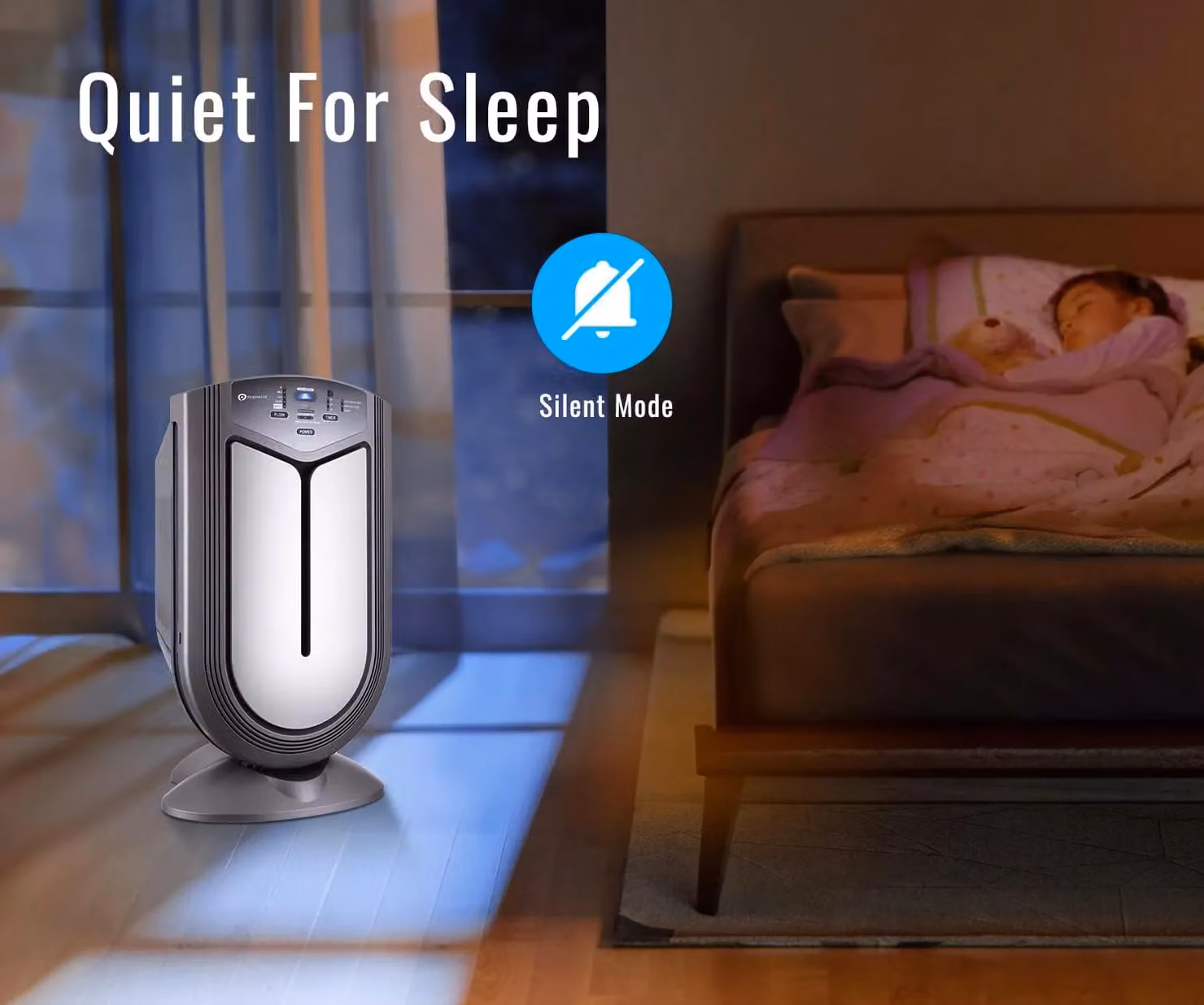 PureMate NaturoPure 7 in 1 Intelligent Air Purifier and Ioniser with True HEPA and Activated Carbon Filters in White and Grey – 2