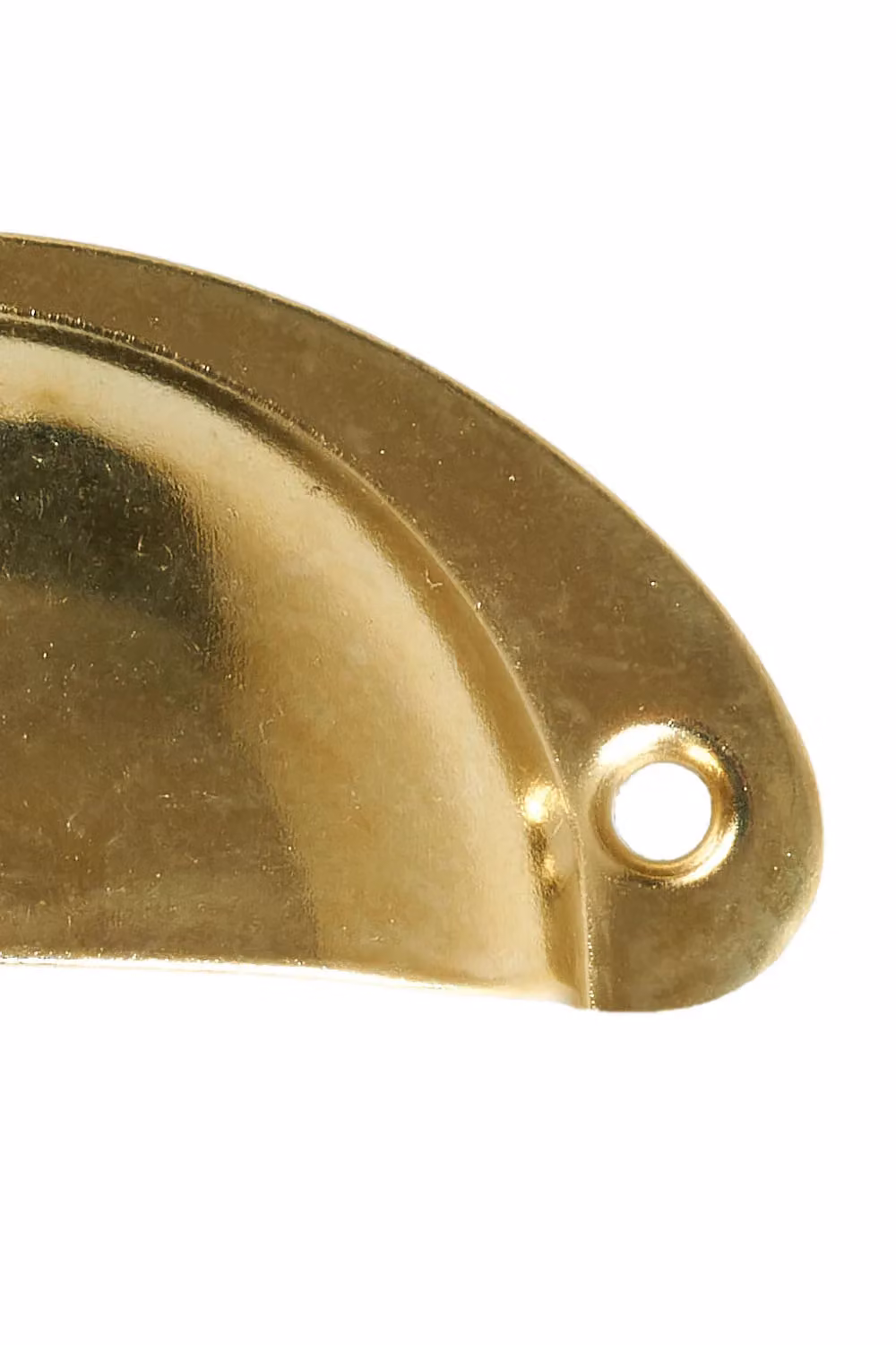 Living and Home 2-Piece Polished Gold Iron-Nickel Alloy Shell Cup Pull Handles for Cabinets and Drawers – 3