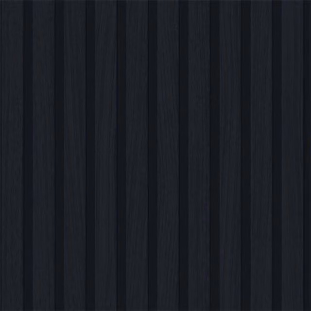 I Love Wallpaper Contemporary Navy Blue Wood Slat Abstract Matt Wallpaper Roll