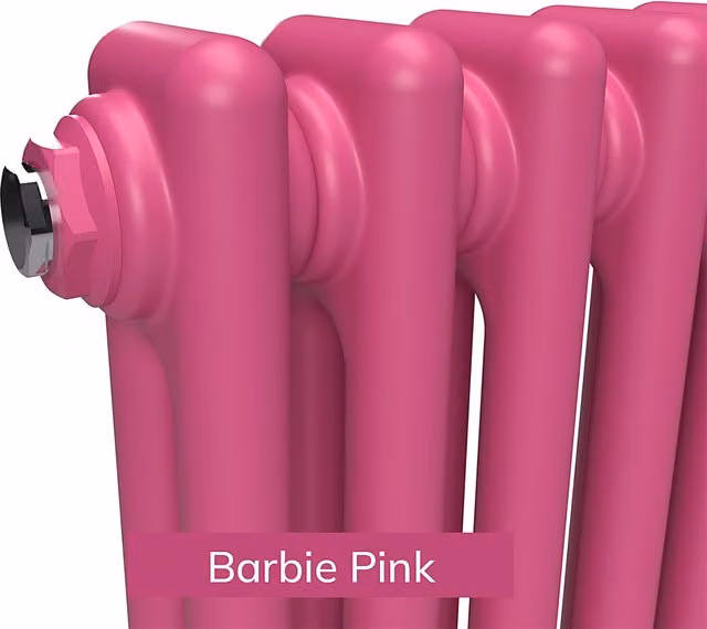 Lux Heat Vertical Coloured Column Radiator in Barbie Pink, H 150 cm x W 47 cm