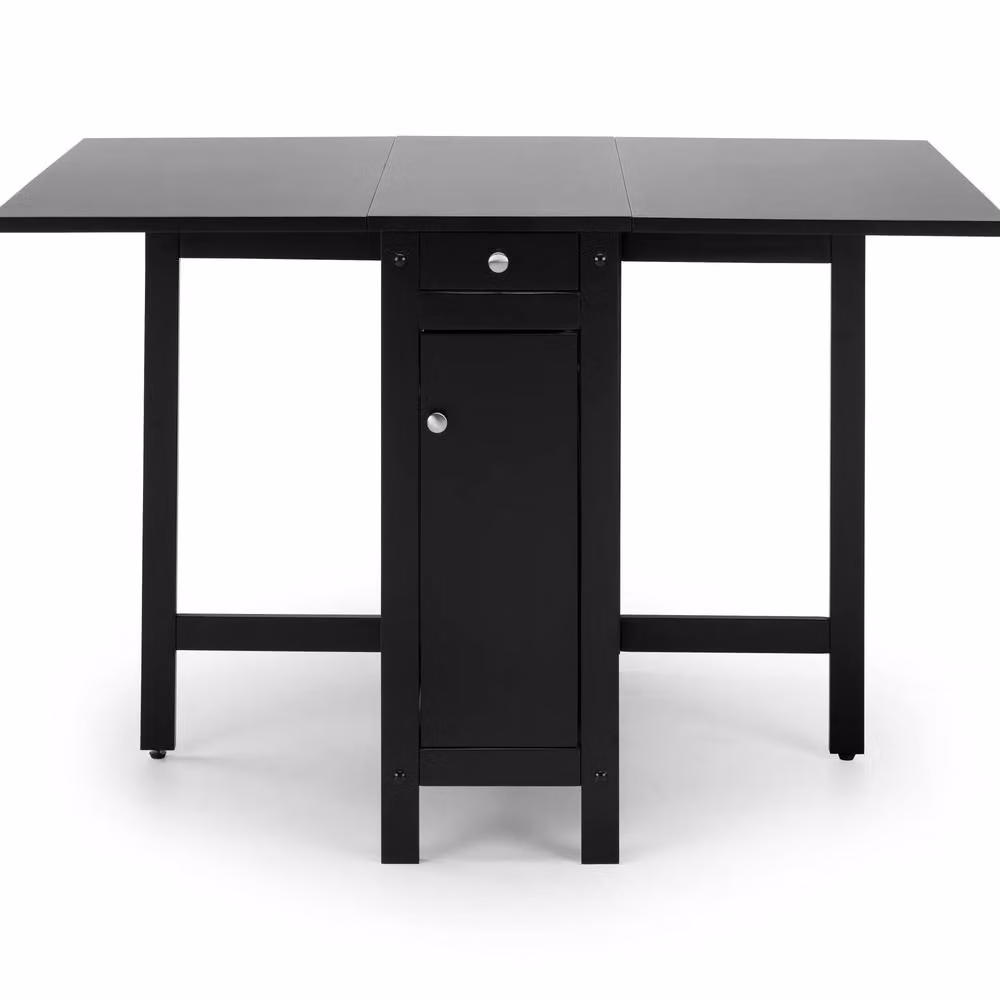 Cheshire Premium Savona 4 Seater Extending Dining Set, Black, Width: 120 cm – 3