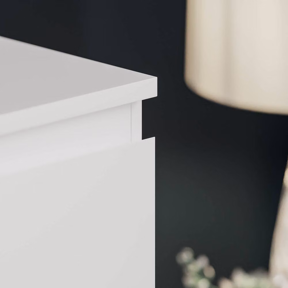 HD Designs Denver 3 Drawer Chest of Drawers in White – 5