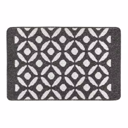 My Mat Crescent Charcoal Door Mat, W: 50 cm, D: 75 cm – 1