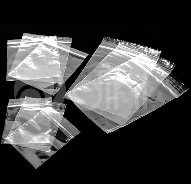 Dihl Pack of 1000 Transparent Plastic Poly Grip Seal Zip Lock Bags, W: 10.16 cm