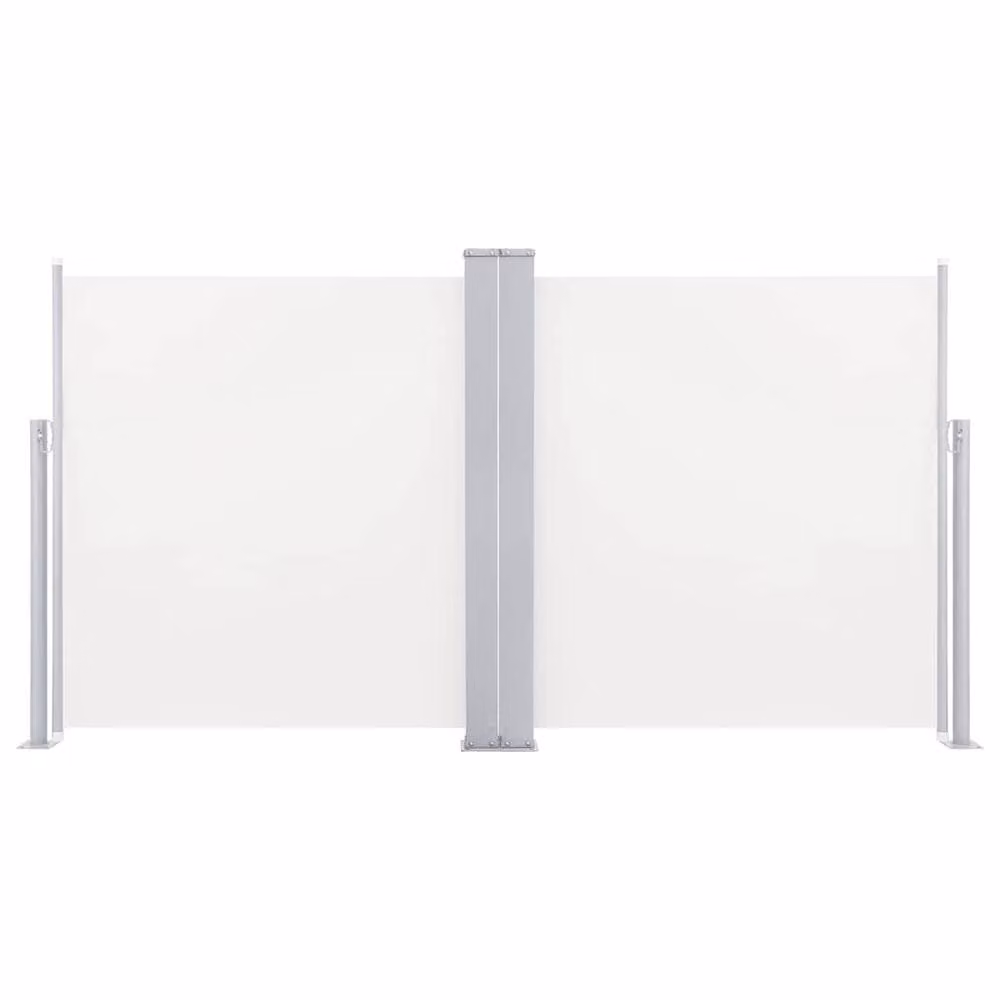Berkfield Home Retractable Side Awning in Beige Polyester, W/H: 120 x 600 cm