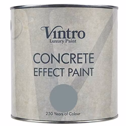 Vintro Blue-Grey Concrete Effect Water Based Dispersion Paint, 2.5L