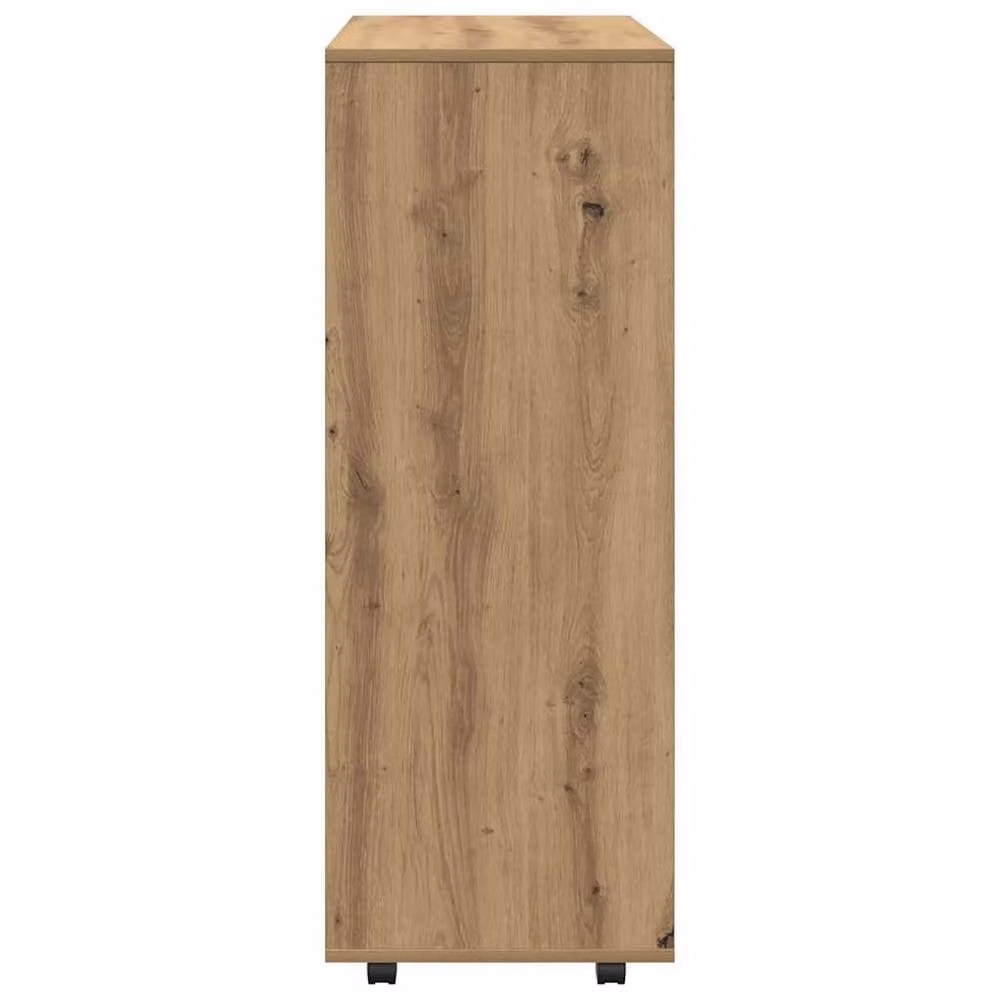 Berkfield Home Artisan Oak Wardrobe in Brown, W/D/H: 80 x 40 x 110 cm – 5
