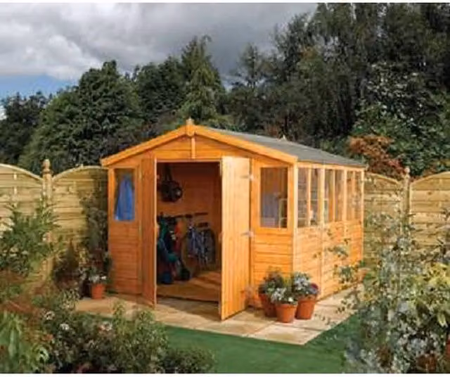 Rowlinsons Workshop Range Shed in Brown, W: 288 cm, D: 559 cm, H: 235 cm – 2