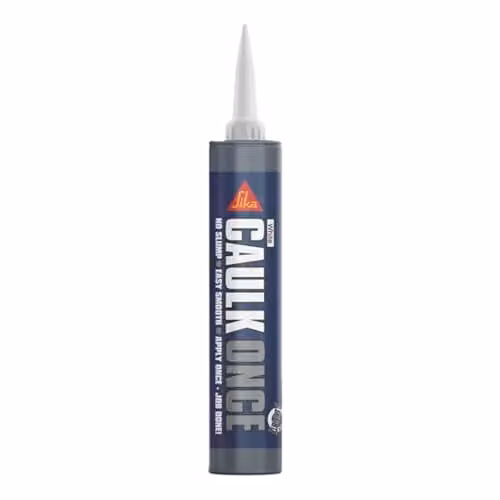 Everbuild Caulk Once Paintable Acrylic Caulk, White, 380ml