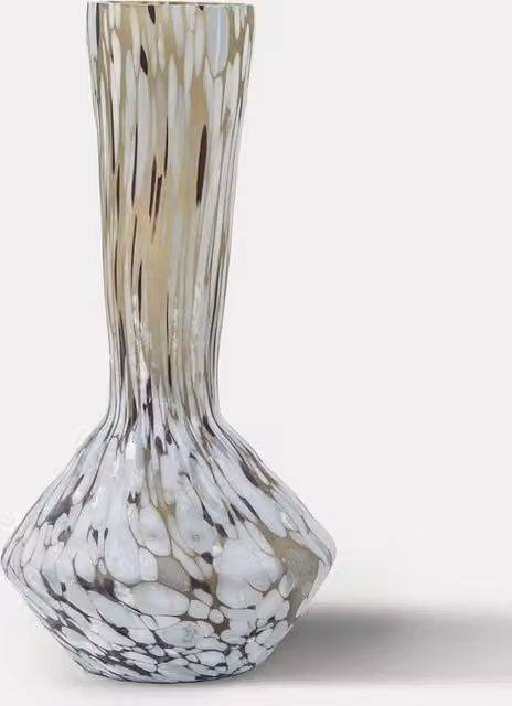 Gallery Direct Aditya Tall Mottled Glass Vase in Black and Multicolour