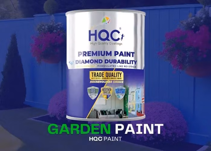 HQC PAINTS Weatherproof Water Based Garden Paint in Pink, 2.5 l – 2