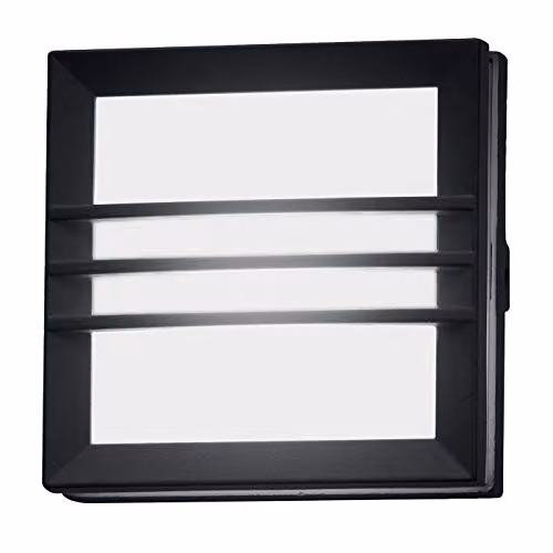 Loops Grey IP54 Outdoor LED Wall Light with GX53 9W Bulb