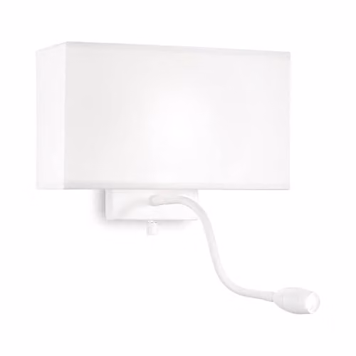 Netlighting Hotel LED 2 Light Wall Light in White