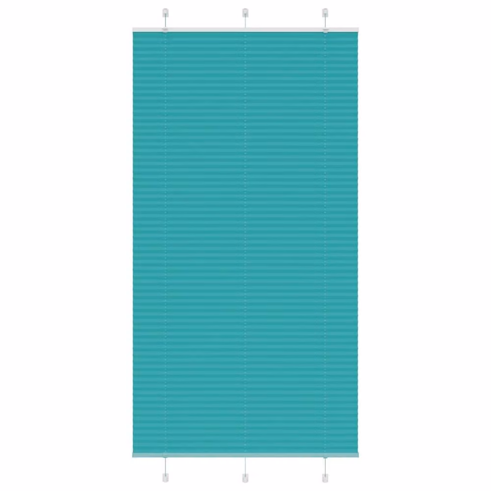 Berkfield Home Single Pleat Petrol Green Polyester Blind, W: 110 cm, H: 200 cm – 2