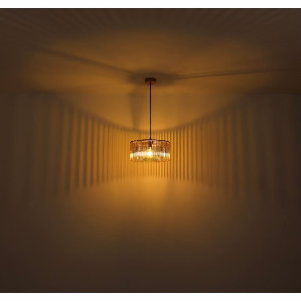 Netlighting Leeds Cylindrical Ceiling Light in Matt Black with Transparent Acrylic, Diameter: 35 cm, H x W x D: 32 x 35 x 35 cm – 4