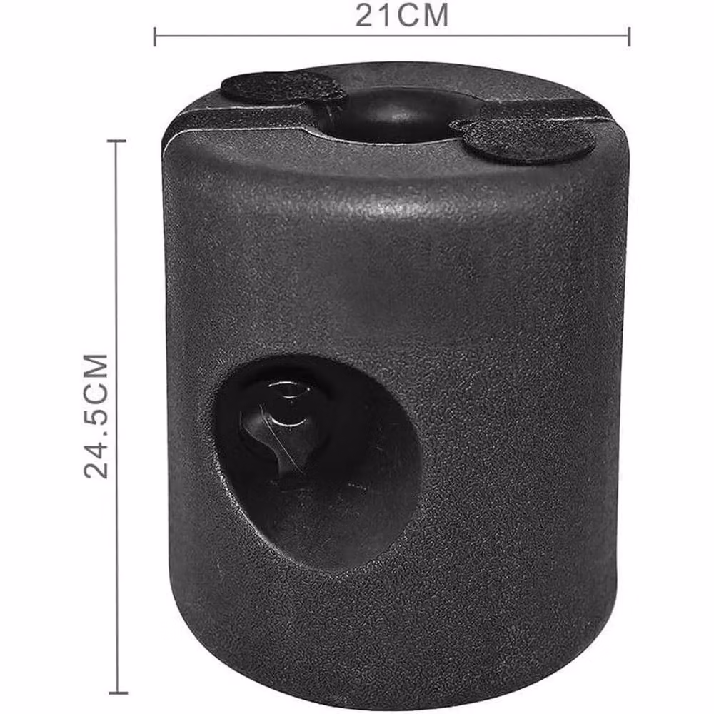 NESTLUNE Set of 4 Black Plastic Leg Anchor Base Weights for Sand or Water, W/D/H: 100 x 15 x 15 cm – 2