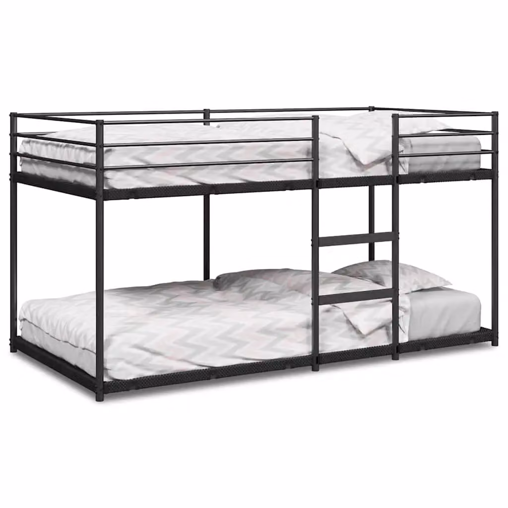 Berkfield Home Metal Bunk Bed in Black, W/D/H: 90 x 190 cm – 2