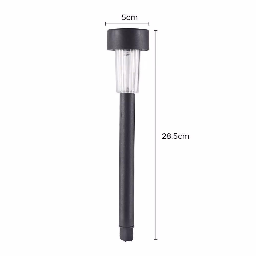 Voltico Set of 6 Black Solar Path Lights with Warm White Glow and Dusk Sensor – 2
