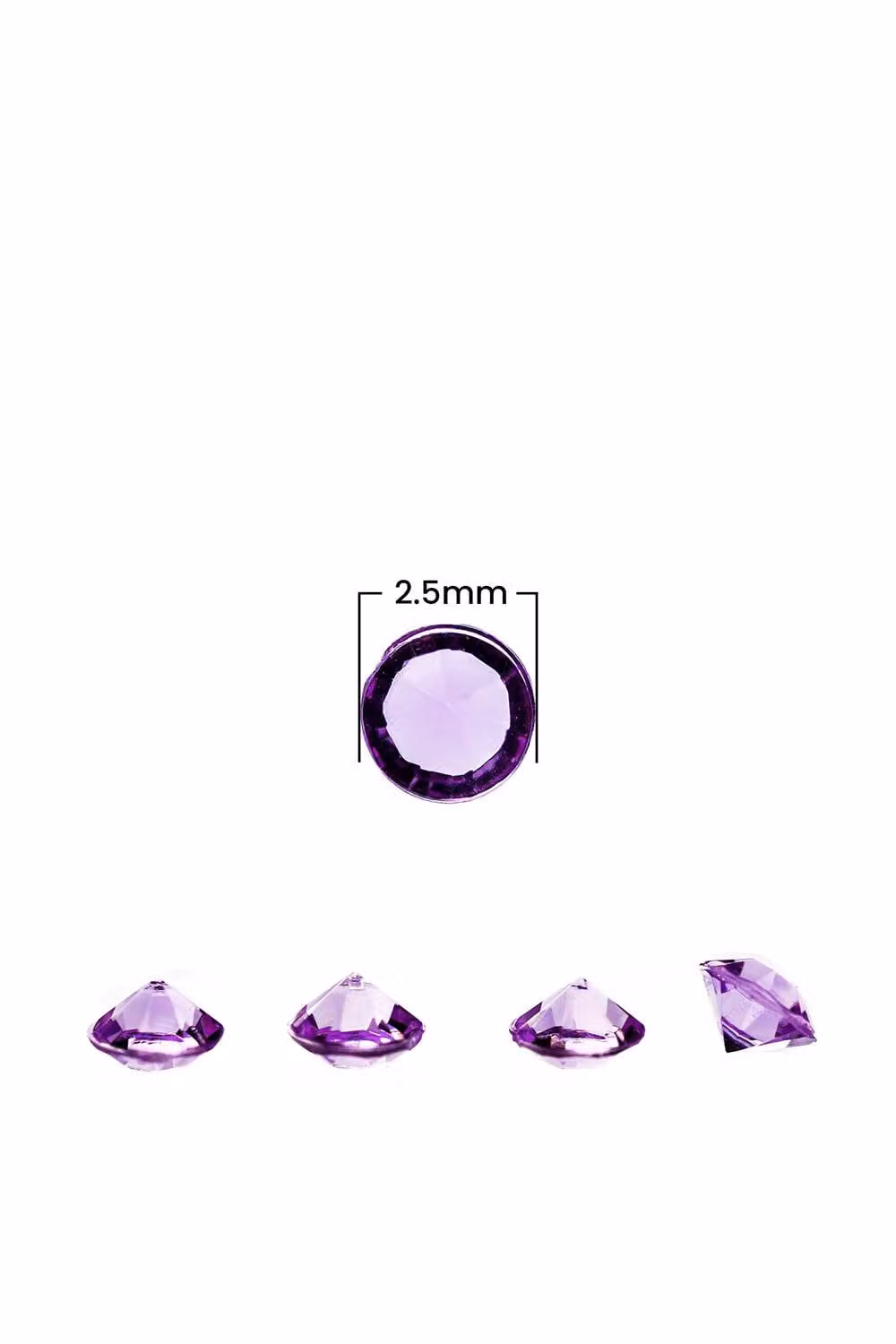 Neel Blue Acrylic Rhinestone Table Confetti Scatters, 4000 Pieces in Lilac/Purple – 1