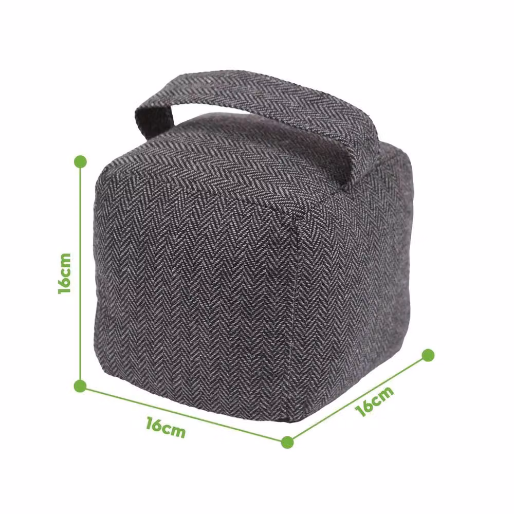 NESTLUNE Herringbone Star Door Stop in Grey, 16 x 16 cm – 2