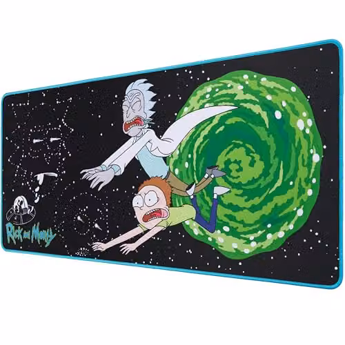 Subsonic Black and Multicolour XXL Mouse Pad and Desk Mat