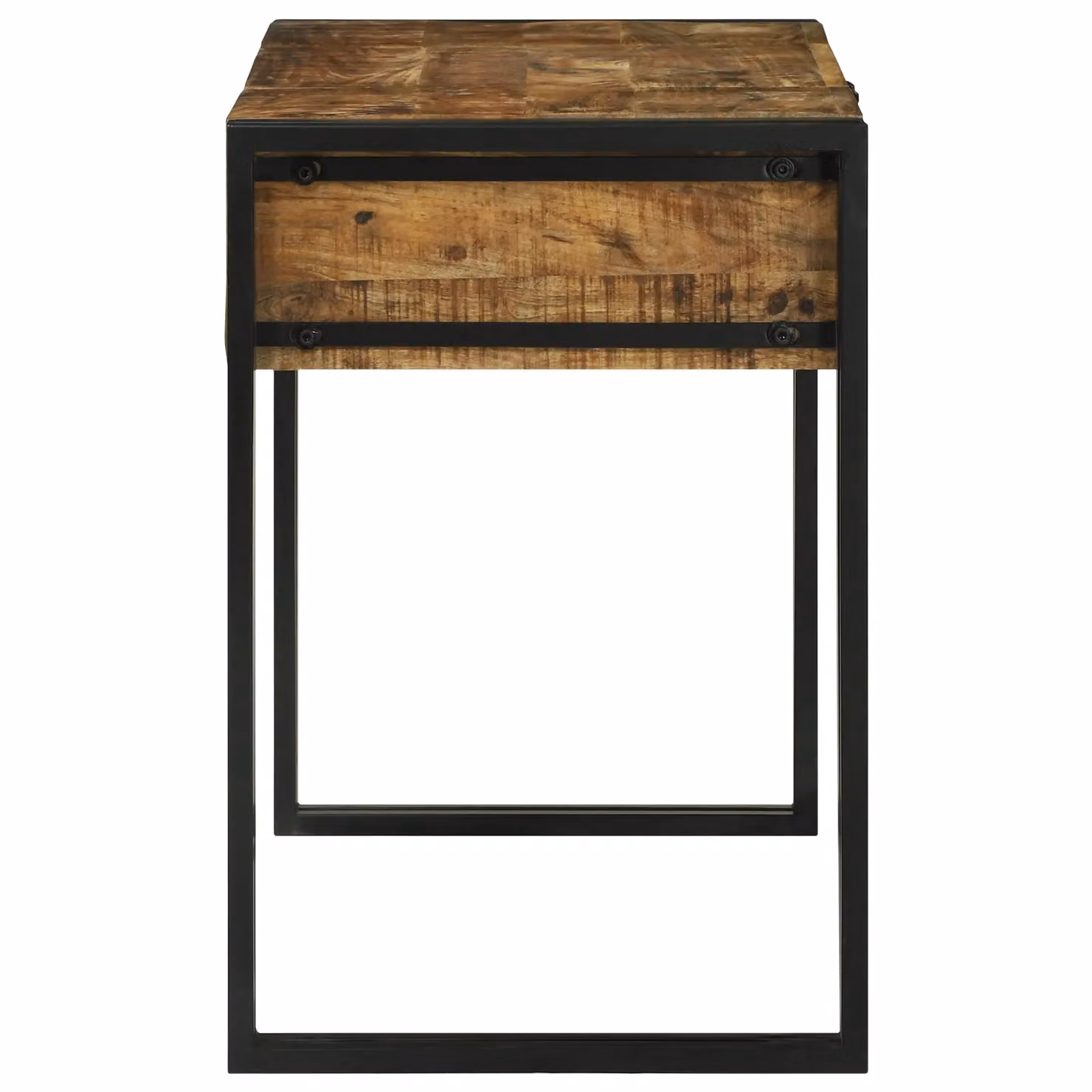 Berkfield Home Mango Wood Dressing Table in Brown, W: 90 cm, D: 50 cm, H: 75 cm – 4
