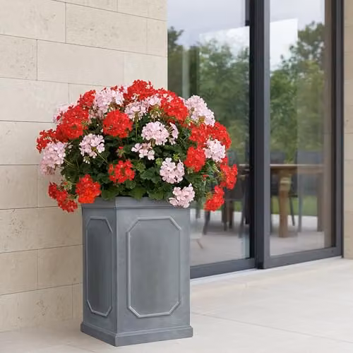 IDEALIST Grey Stone Small Plant Pot Planter, Height: 52 cm – 4
