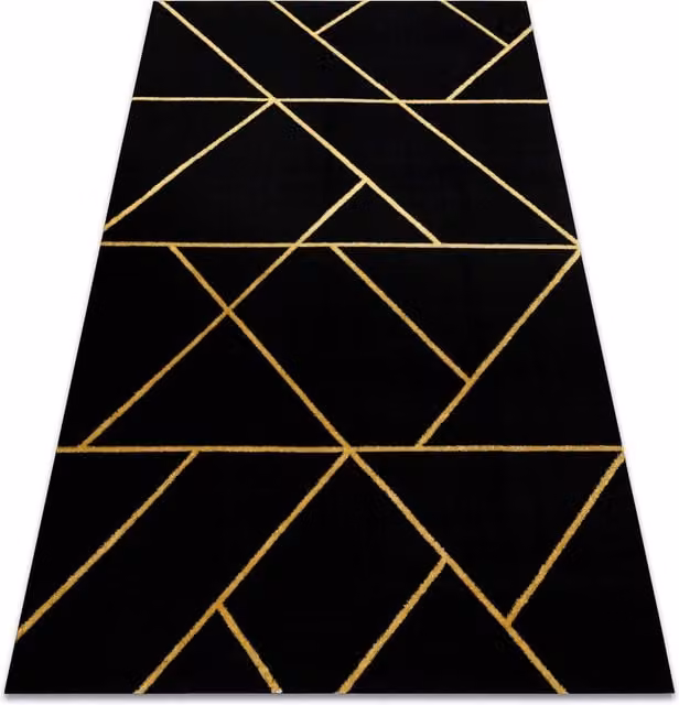 RugsX Emerald Geometric Rug in Black, W: 240 cm, D: 330 cm – 1