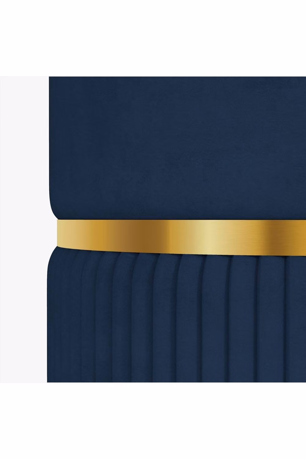 ERGOVEXA Velvet Cylindrical Storage Ottoman in Blue – 4