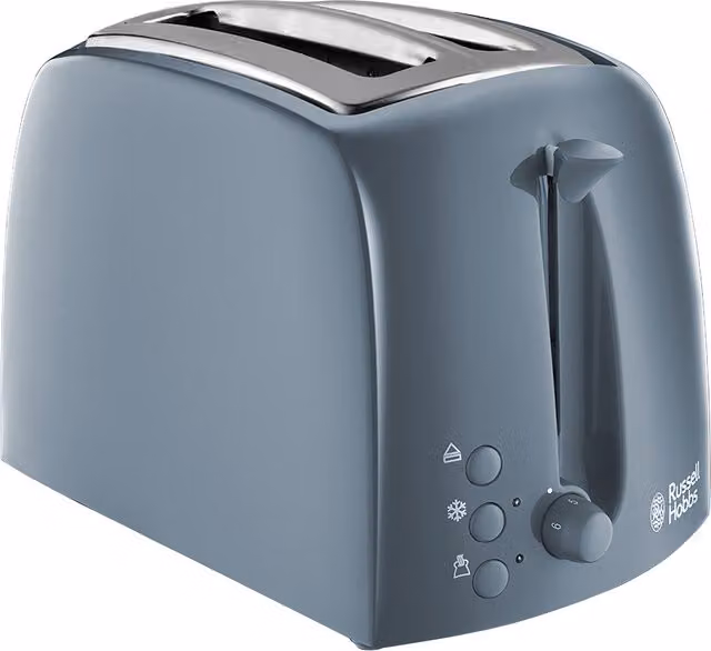 Russell Hobbs 2 Slice Textures Toaster in Grey