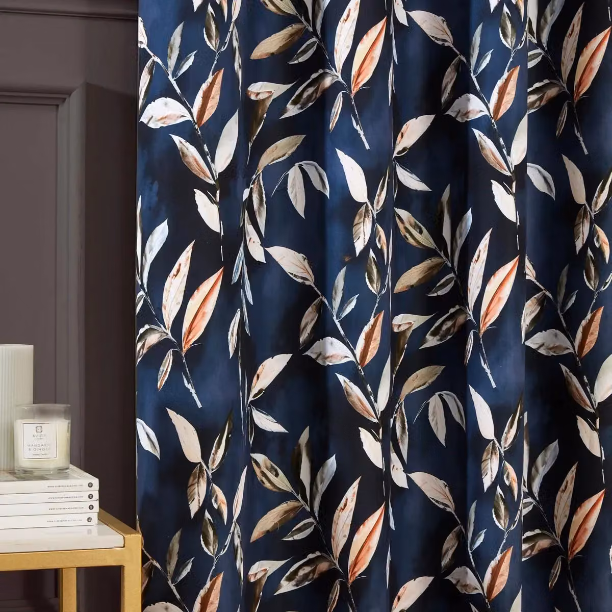 Sundour Madrid Blue Floral Blackout Eyelet Curtains, W: 229 cm, H: 229 cm – 5