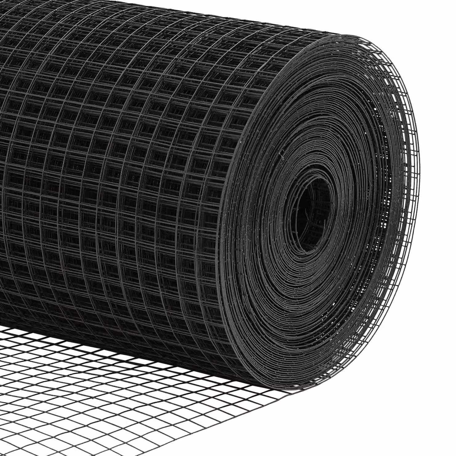 Berkfield Home Grey Powder-Coated Steel Single-Bar Welded Wire Fence with 13 Round Posts, 1 x 100 m – 5