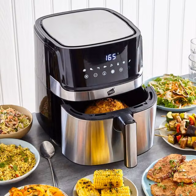Neo Black Electric Digital Air Fryer in Black with 6l Capacity